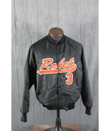 Vitnage Bomber Baseball Jacket - Rebels Fastball 3 Script Men&#39;s XL - $1,462.25 MXN
