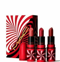MAC Hypnotizing Holiday Tiny Tricks Mini Lipstick Trio NEUTRAL Pink Nude 3Piece - £19.35 GBP