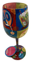 Lolita Wine Glass Birthday 40 is the 30 Hand Painted in Gift Box - £13.01 GBP