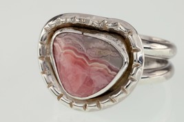 Pink Agate Sterling Silver Ring Size 11.50 - $1,294.46 MXN