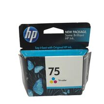 HP 75 Tri-Color Ink Cartridge CB337WN Option 140 Genuine OEM Sealed Expired - $9.20