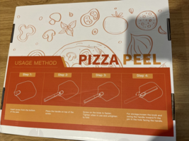 3 Pk Pizza Peel W Foldable Long Handle &amp;  Multifuntion Pizza &amp; Rocker Cutter NEW - £21.43 GBP