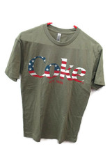Coca-Cola Military Green Coke Flag Tee T-shirt Red White Blue Small - £9.88 GBP