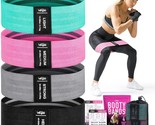 4 Fabric Booty Exercise Bands For Women &amp; Men - Glute, Hip &amp; Thigh Resis... - $46.99