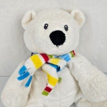 Ty Pluffies White Artic Polar Bear Scarf Plush Stuffed Animal 2008 Barne... - £8.68 GBP