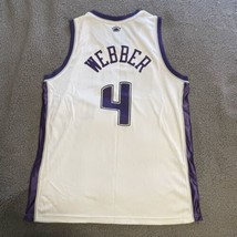 Sacramento Kings Jersey Chris Webber Reebok #4 Mens 48 Stitched Sewn White Home - £74.55 GBP