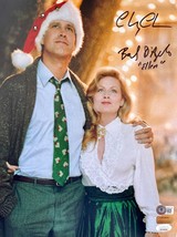 Chevy Chase / Beverly D&#39;Angelo Signed Christmas Vacation 11x14 Photo JSA COA - £415.74 GBP