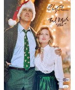 Chevy Chase / Beverly D&#39;Angelo Signed Christmas Vacation 11x14 Photo JSA... - £434.58 GBP