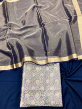 Rich Tissue Silk Salwar Suit Set with Dupatta, Party Wear, Festival Wear, Weddin - £78.69 GBP