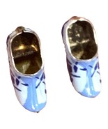 Vintage Sterling Silver Dutch/Holland Enamel Shoe Pierced Earrings - $30.56 CAD