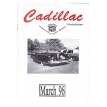 Cadillac Owners Club of GB Newsletter Magazine March 1996 mbox2814 - £3.85 GBP