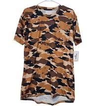 LuLaRoe Hudson Women XS Desert Camo Streetwear Brown Tan Camouflage Shor... - $19.99