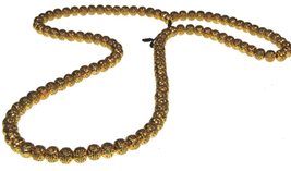 Terrapin Trading 10mm Large Brass Bead Mala Prayer Beads Buddhist monk necklace - £26.58 GBP