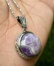 Pendentif mode jade en amithyste rempli d&#39;or blanc CHAÎNE ASSORTIE GRATU... - $13.96
