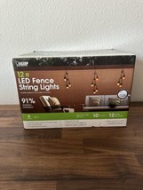 Feit Electric 12-ft Led Fence String Lights - Linkable- In/Outdoor - Heavy Duty - $24.99