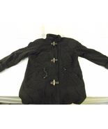 Adult Women&#39;s Casual Corner Black Full Zipper &amp; 3 Button Front Overcoat ... - $24.82 CAD