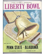 1959 Liberty Bowl Game Program Penn State Alabama Bryant Paterno - $345.26 CAD