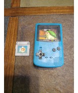 2000 Chikorita Pokemon Teal Blue Game Boy Color Nintendo Burger King Toy - $7.70