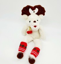 20&quot; Talking Vintage Int Silver Christmas Reindeer I Love You Plush Toy B300 - £15.70 GBP