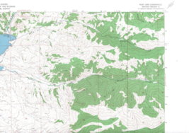 Ruby Dam, Montana 1963 Vintage USGS Map 7.5 Quadrangle Topographic Shaded - £18.54 GBP