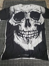 Halloween Skull All Over Print Size S mall Gothic New Old Stock Vintage Retro - £10.23 GBP