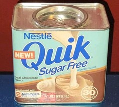 Vintage Nestle Quik Sugar Free 6.1 Ounce Container Nutrasweet - $596.29 MXN