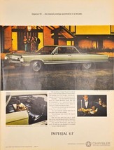 CHRYSLER IMPERIAL 1967 - Classic Car - Formal  -  1966 Vintage Print Ad - €10,60 EUR