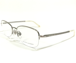 Ralph Lauren Eyeglasses Frames RL5046 9001 Silver Cat Eye Half Rim 53-18-135 - £44.94 GBP