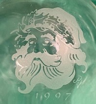 Vintage Christmas Princess House 1997 Hand Blown Glass Ornament 5” Etche... - $279.41 MXN
