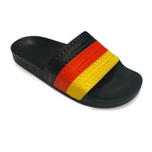 Adidas Adilette Sandal Shower Slides Mens Size 5 Sandals G55381 Black Red Yellow - £35.60 GBP