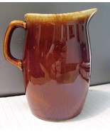 Hull USA Brown Drip Pitcher Glaze Pottery Small 4 3/4&quot; Milk Cream Pitcher - $32.32 CAD