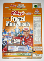 1996 Empty Frosted Mini-Wheats NASCAR Jeff Gordon 19OZ Cereal Box SKU U200/359 - $18.99