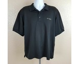 Columbia PFG Men&#39;s Vented Polo Shirt Size M Black TX1 - $9.89