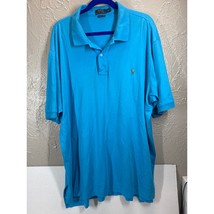 Polo Ralph Lauren Pima Soft Touch Big Men’s Polo Shirt Blue Brown Pony S... - $613.68 MXN