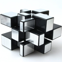 TANCH Mirror Speed Magic Cube 3X3 Puzzle for Children &amp; Adults Silver - £9.53 GBP