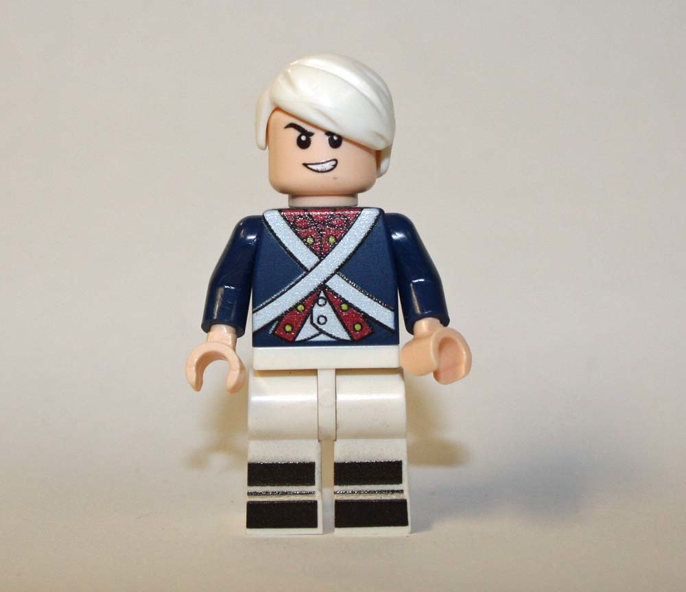 Minifigure American Revolutionary War D Officer White Wig US Seller - $7.98
