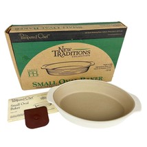 Pampered Chef Small Oval Baker Casserole 1316 Glazed Stoneware New Traditions - £23.79 GBP