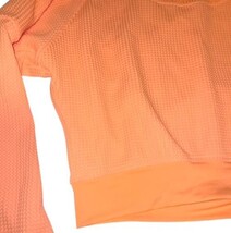 Adidas Running Cozy Pull Cropped Sweatshirt Orange Small NWT image 3