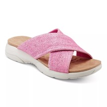 Easy Spirit Women Cross Strap Slide Sandals Taite 2 Size US 7.5M Dark Pink - £26.11 GBP