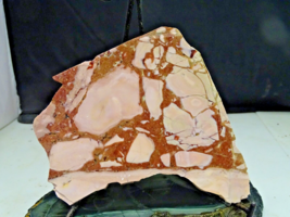 AUSTRALIAN PINK OPAL SLAB  BRIGHT PINK  REALLY NICE!  6.1 X 5.4 X .30 - $42.00