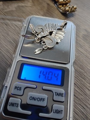 Vintage Handmade Mexican 925 Sterling Silver Pendant Free Shipping Item image 5