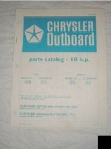 Chrysler Outboard Parts Catalog 10 HP - £6.95 GBP