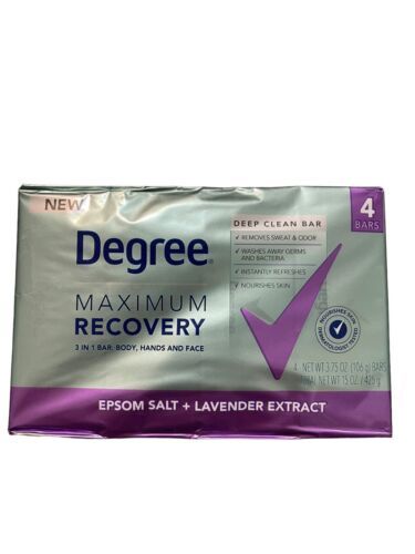 4 Degree Maximum Recovery Deep Clean Bar Soap Lavender Extract 3.75 oz (1-4 pk) - $22.85