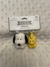 Hallmark Snoopy &amp; Woodstock Magnetic Ornaments- Hard to Find-NEW - £17.09 GBP