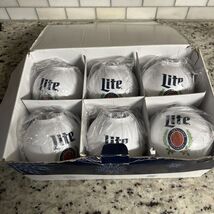 Miller Lite Beernament Christmas Ornament Set 6 Holiday Party Essential ... - $31.05