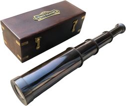 Marine Telescope Collectible Decor Nautical Spyglass Antique Mounted Solid Brass - £31.16 GBP