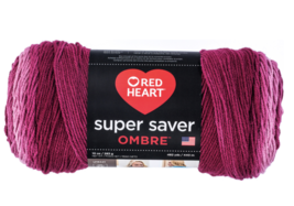 Red Heart Super Saver Ombre Yarn, 10 Oz, Anemone - £11.70 GBP