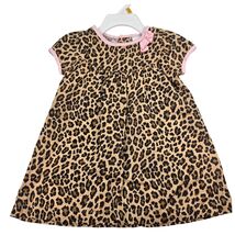 Baby Mob Wife Carter's Vintage Leopard Print Lightweight Dress Pink Bow ... - $13.86