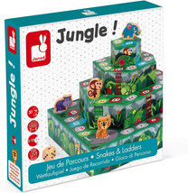 Janod Juratoys Jungle Snakes &amp; Ladders 3-D Board Game J02741 NIB - $24.21