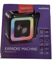 Portable Karaoke Machine for Kids &amp; Adults, 2 Wireless Bluetooth Microph... - £35.90 GBP